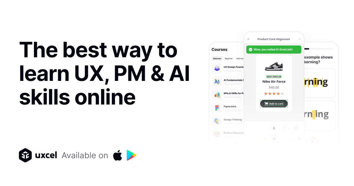 Where modern product professionals learn UX, PM & AI skills